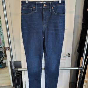 Madewell Women's Skinny Jeans - Dark Blue